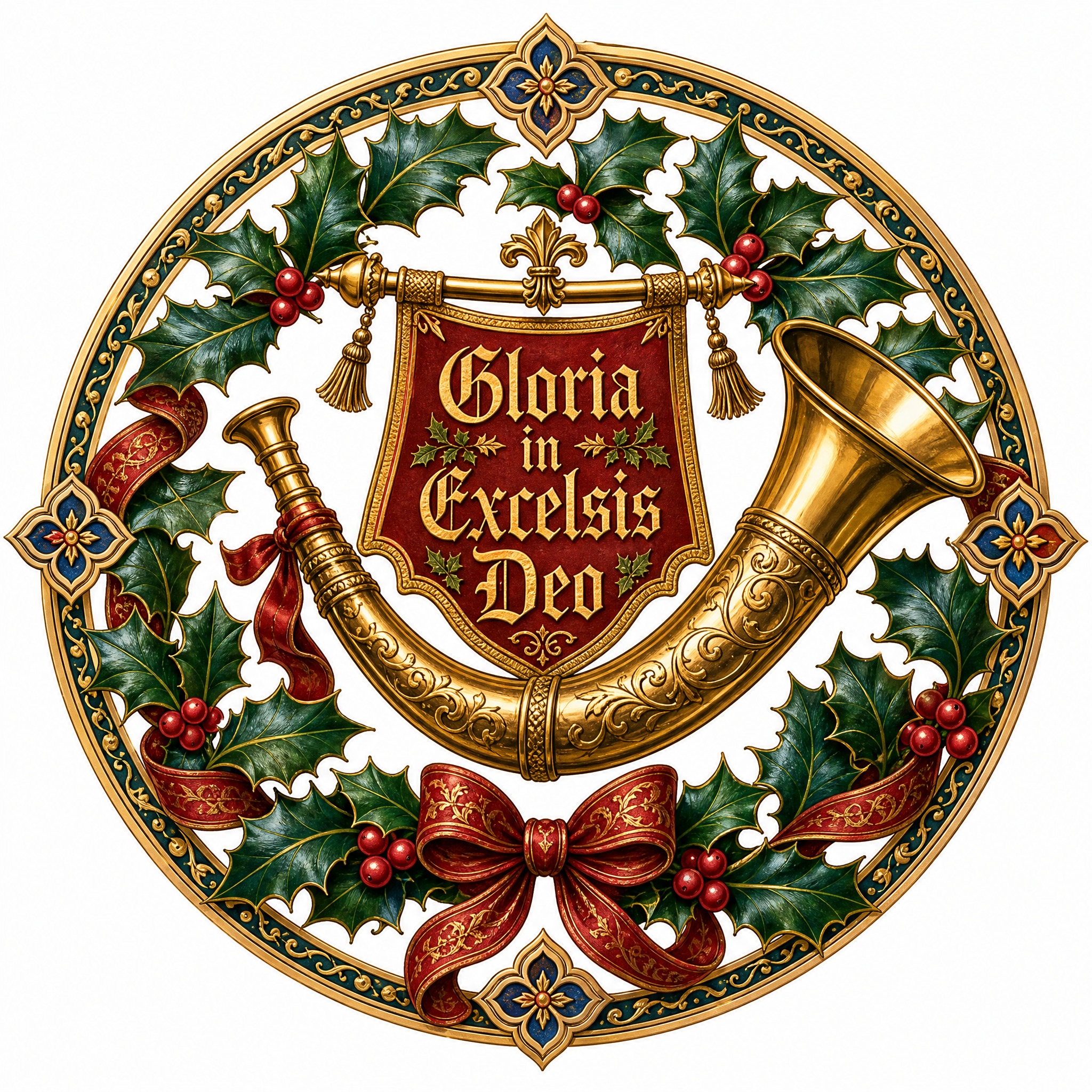Christmas sticker, medieval ill… - 图片创意预览
