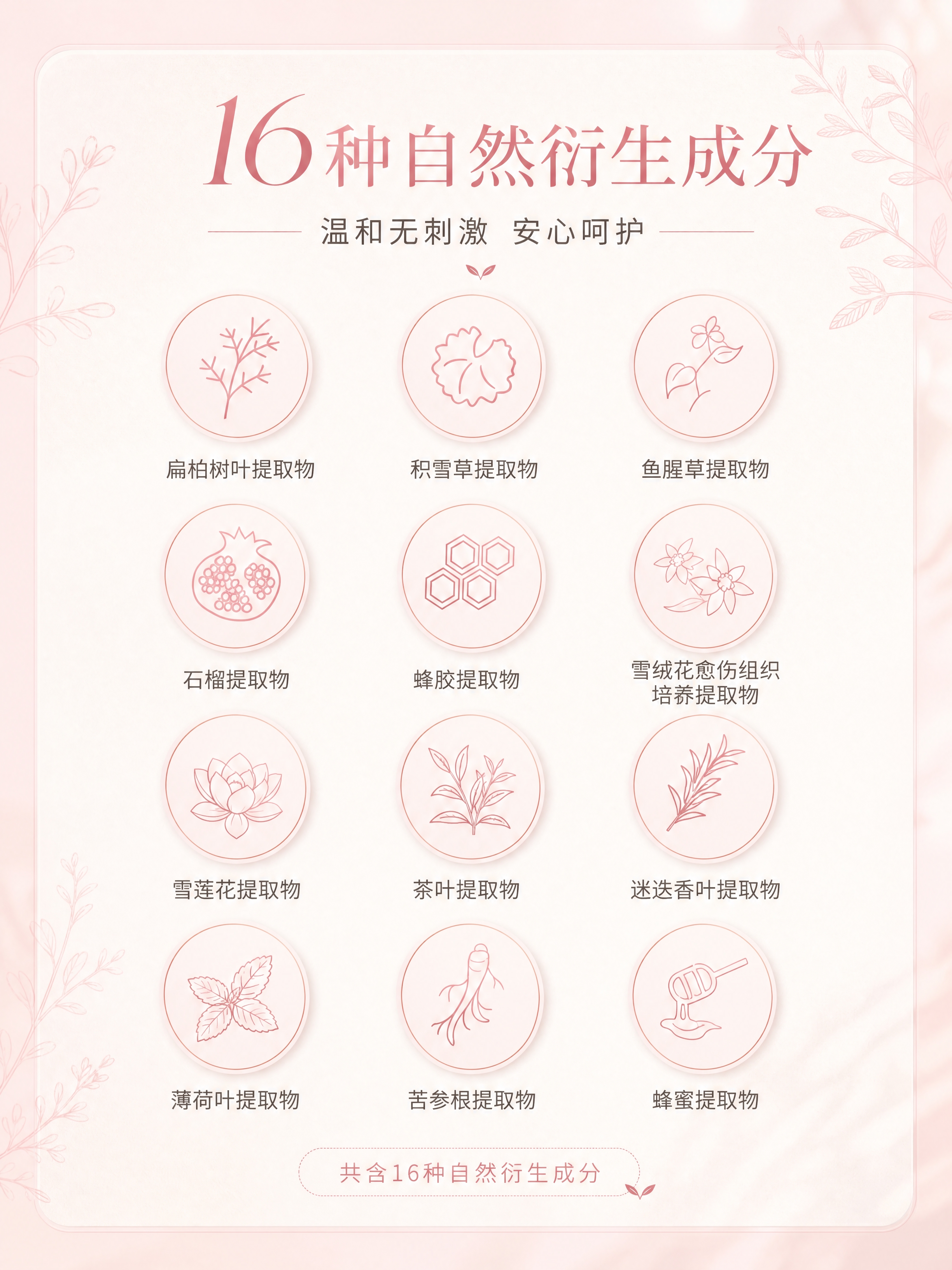 [商品] 成分说明页，以成分图标和植物原料元素为主，不强制垫产… - 图片创意预览
