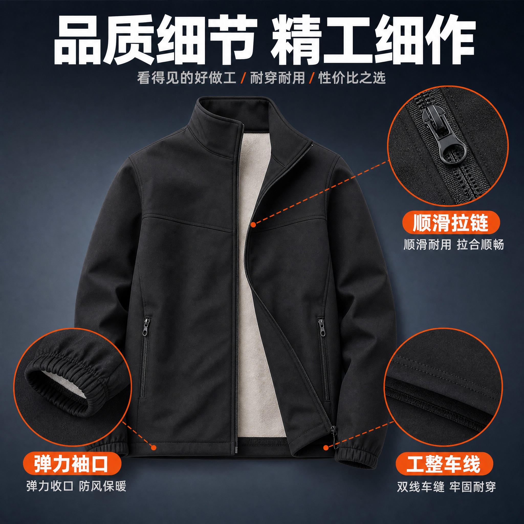 [主图-4] 细节做工展示图，主题：品质细节 看得见的好做工。… - 图片创意预览