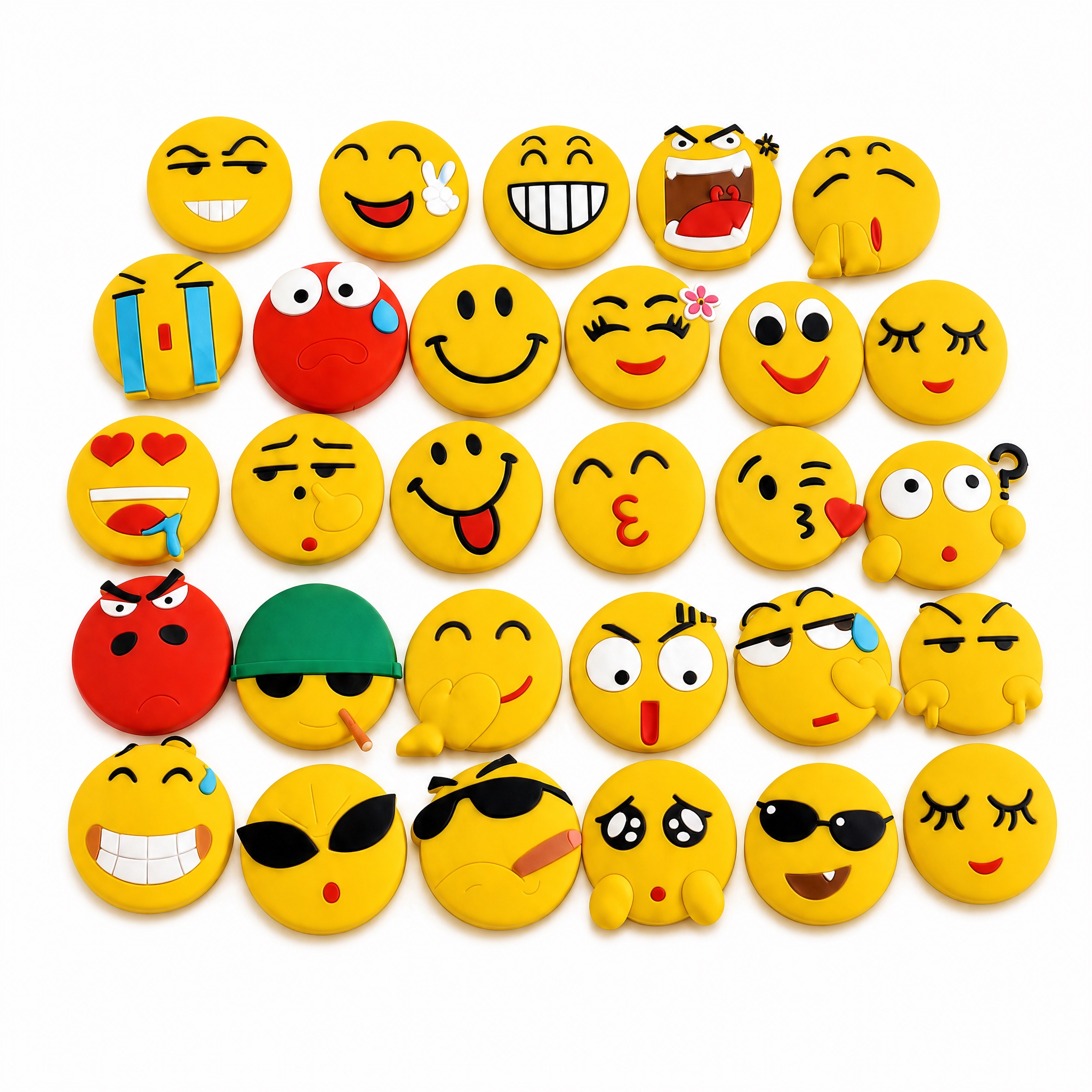 [主图-1] 首图产品全家福，展示25+款emoji表情冰箱贴… - 图片创意预览