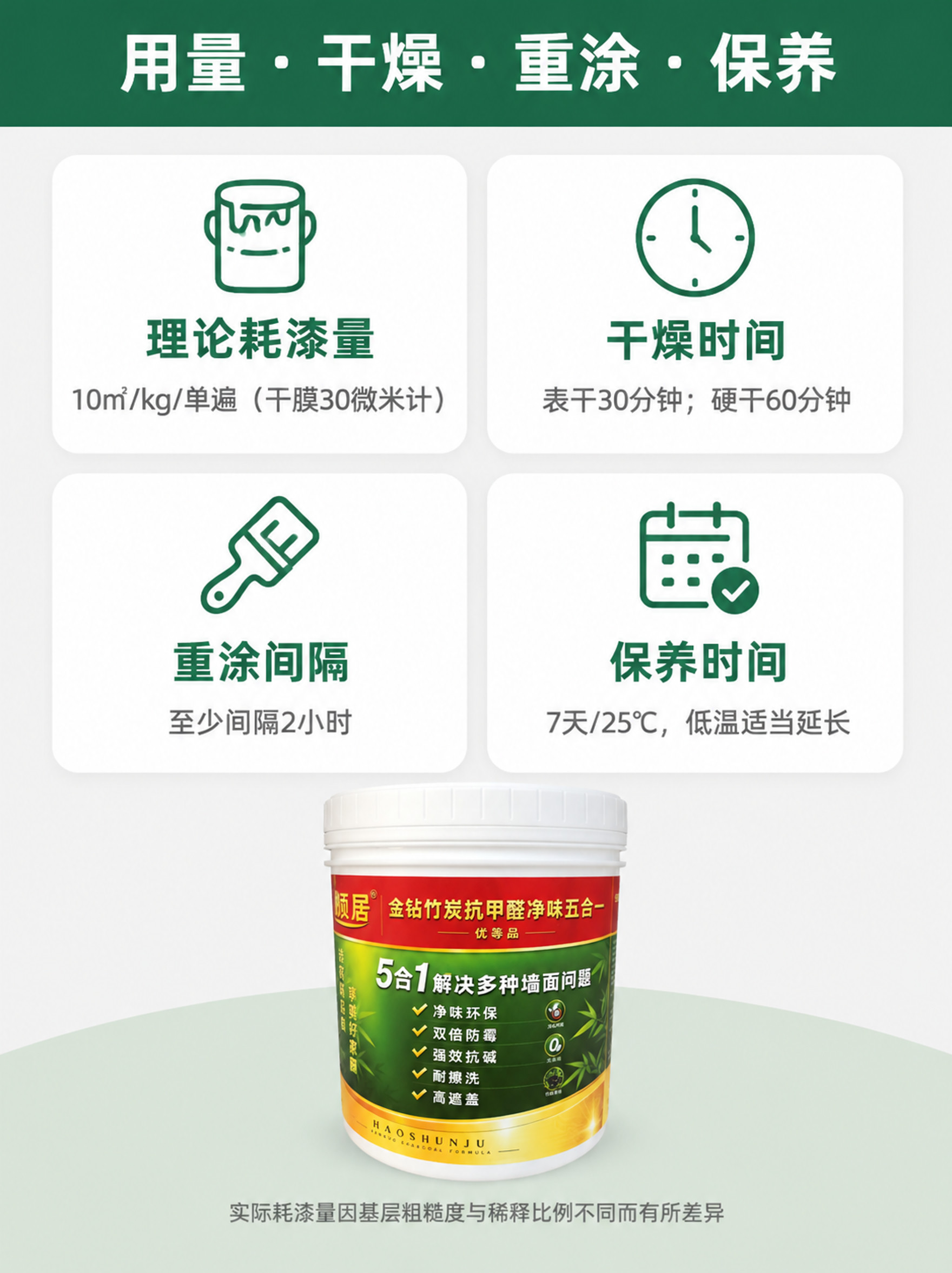 图生图：以参考图的好顺居乳胶漆桶为产品主体，包装外观与文字不变… - 图片创意预览