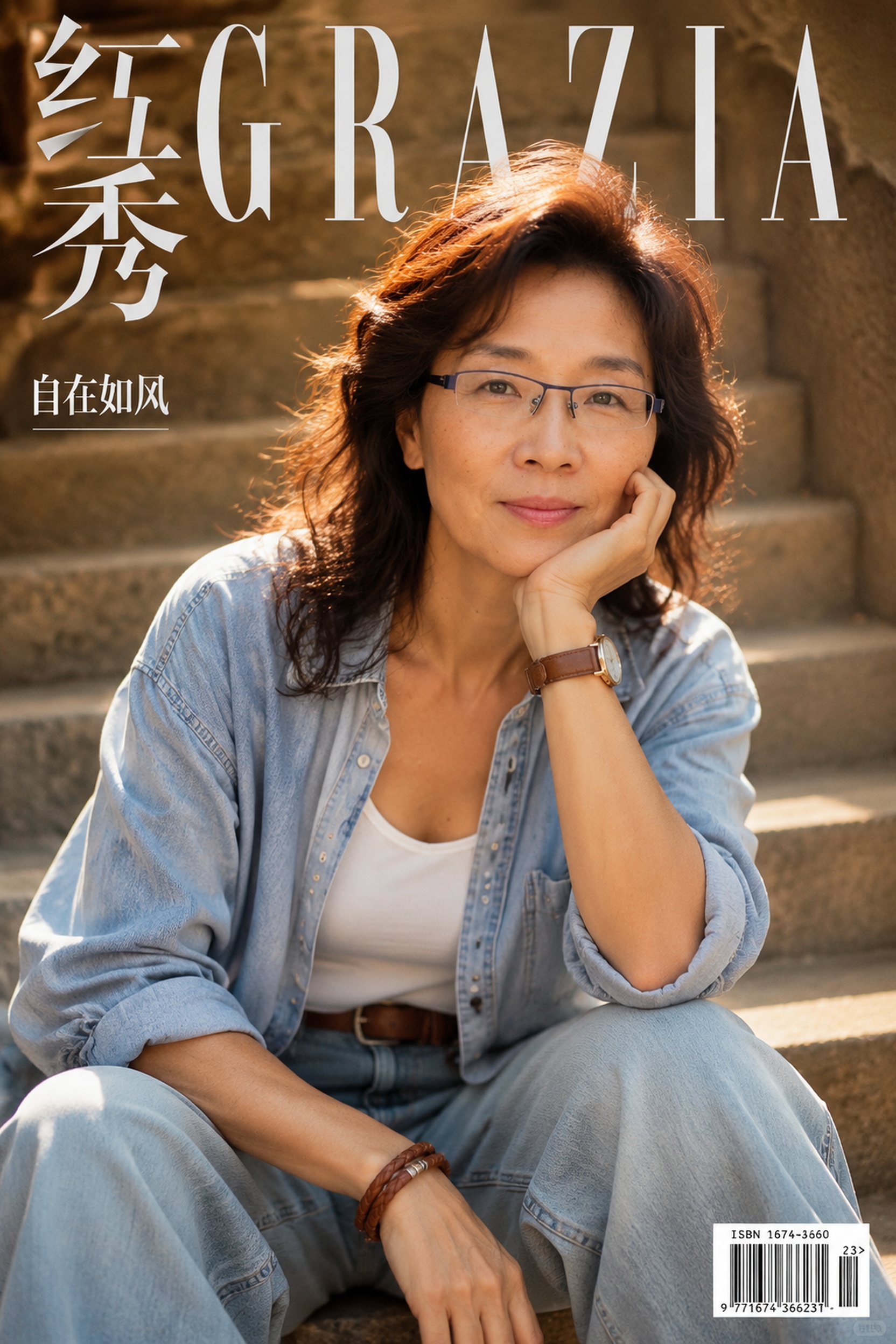基于图1的东亚女性人脸，年龄变年轻到40岁左右，保留面部特征相… - 图片创意预览