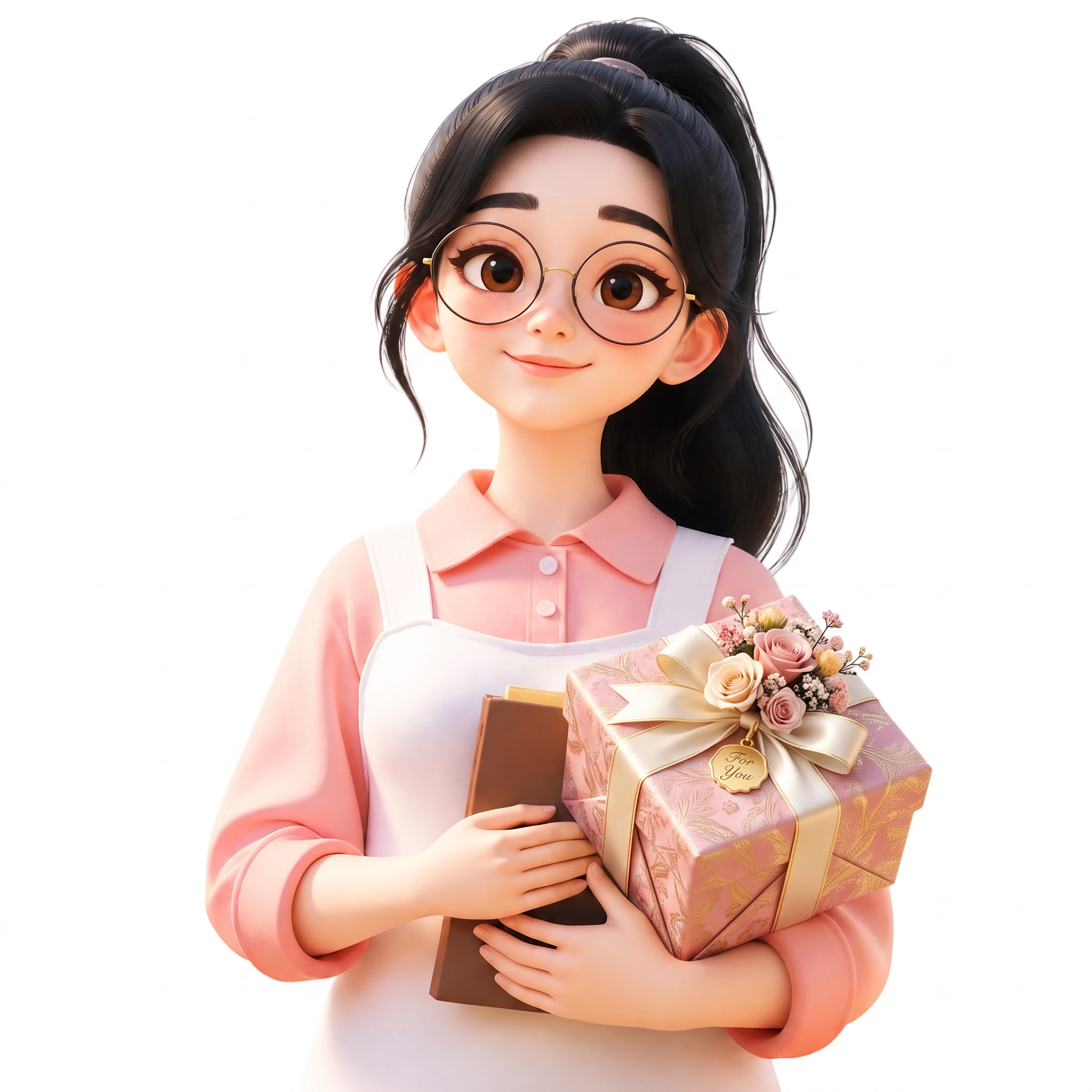 手里的花改成礼盒 - 图片创意预览