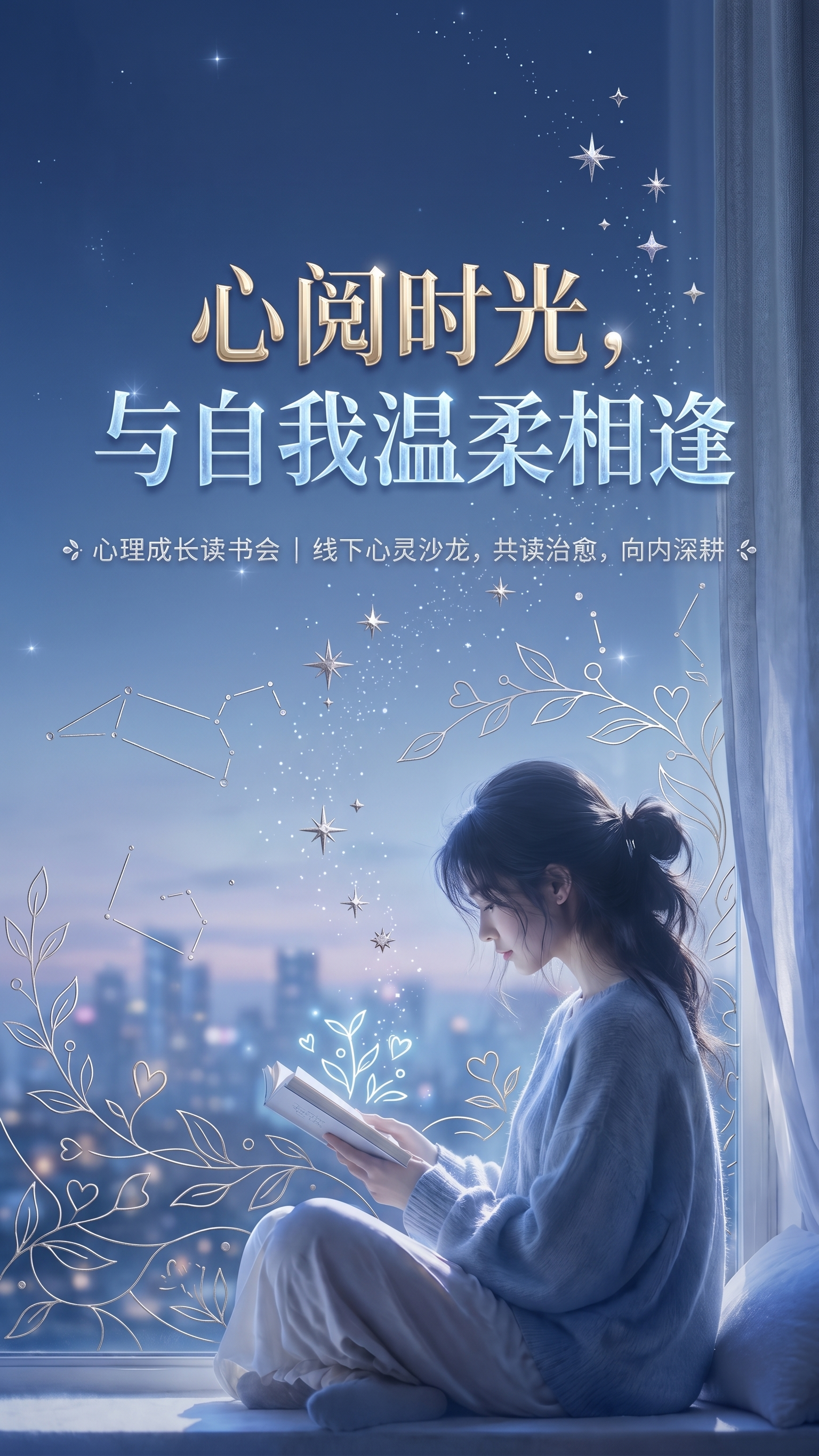 心里咨询沙龙海报封面 - 图片创意预览
