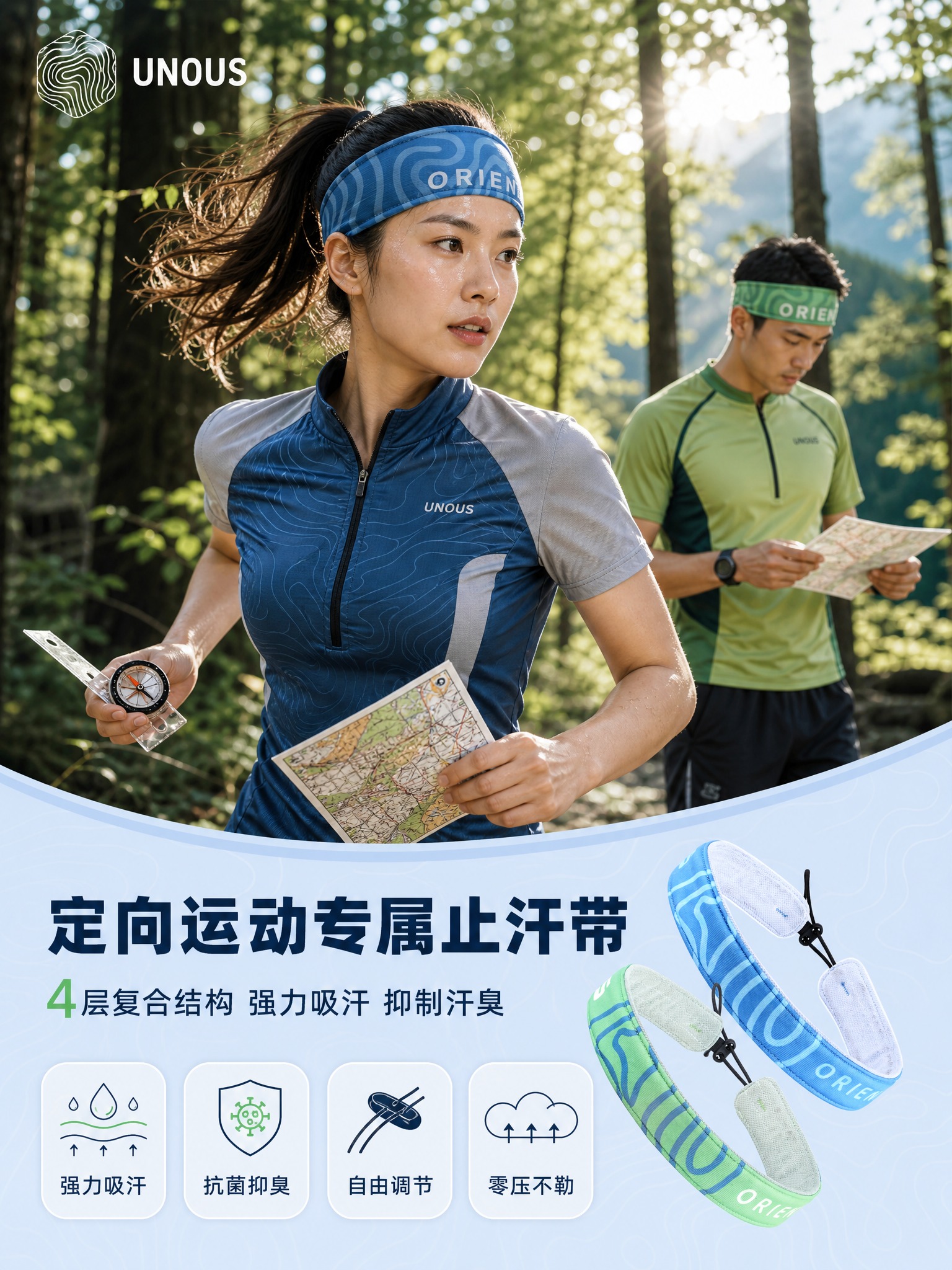 [商品] 使用【图5】绿色款、【图6】蓝色款止汗带头巾；保留等… - 图片创意预览