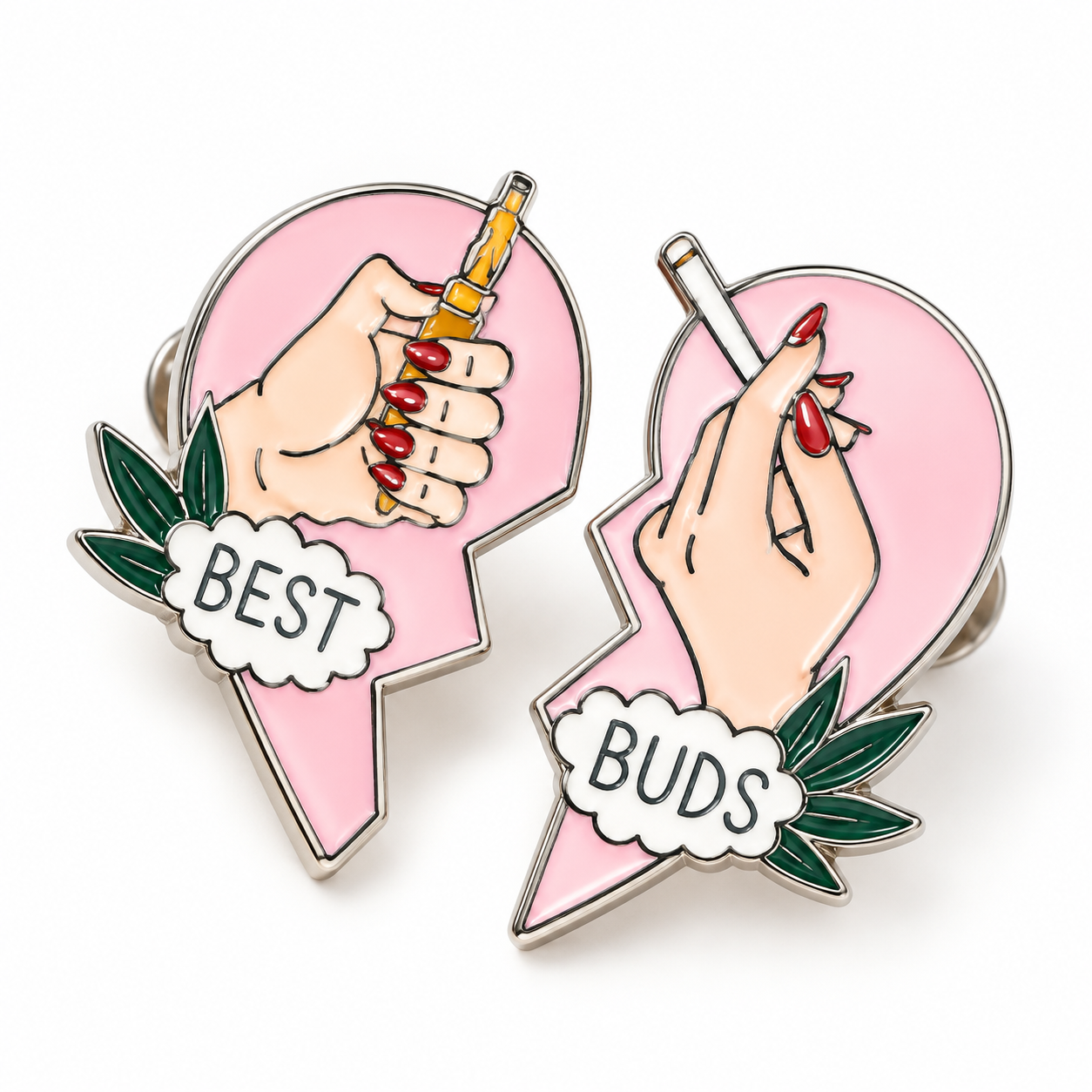 [主图-1] 亚马逊首图，纯白底，Best Buds 拼接心形… - 图片创意预览