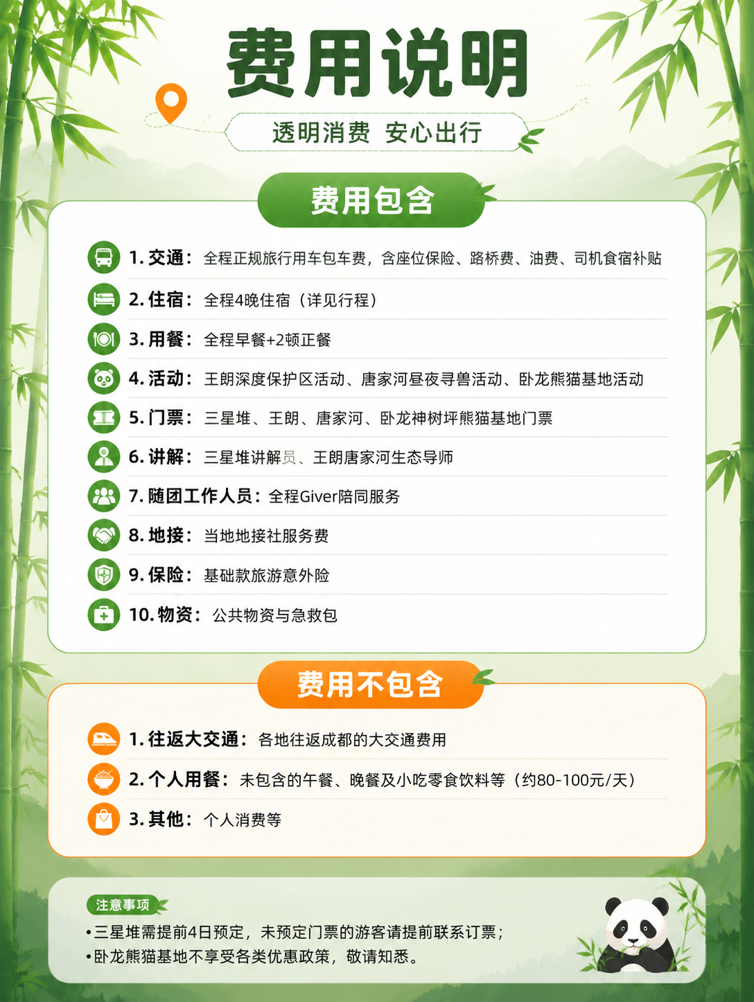 [商品] 旅游服务类商品：成都-平武-青川-都江堰5日熊猫与自… - 图片创意预览