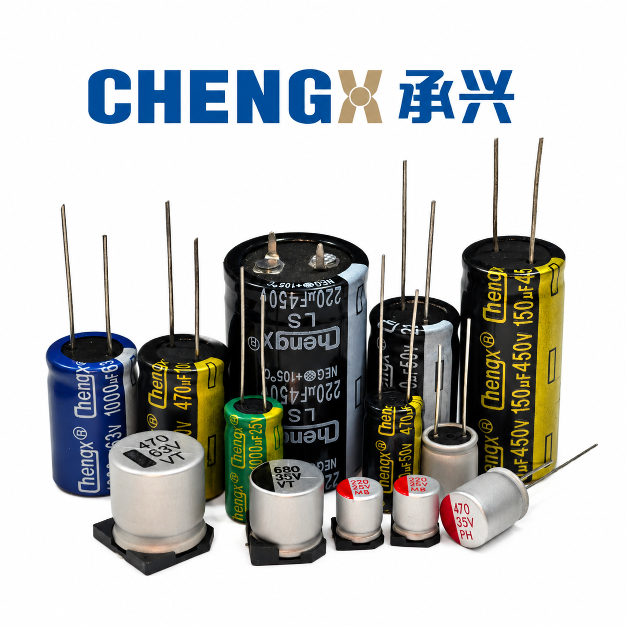 方形品牌头像，纯白色背景。画面上方放置承兴CHENGX品牌Lo… - 图片创意预览