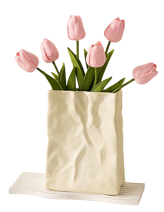 把郁金香花朵的颜色改为色号#f2c0c0