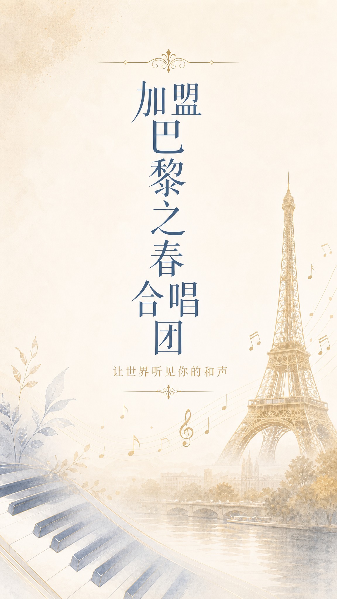 将这张横版海报重新设计为竖版9:16比例。保持原有的现代静谧清… - 图片创意预览