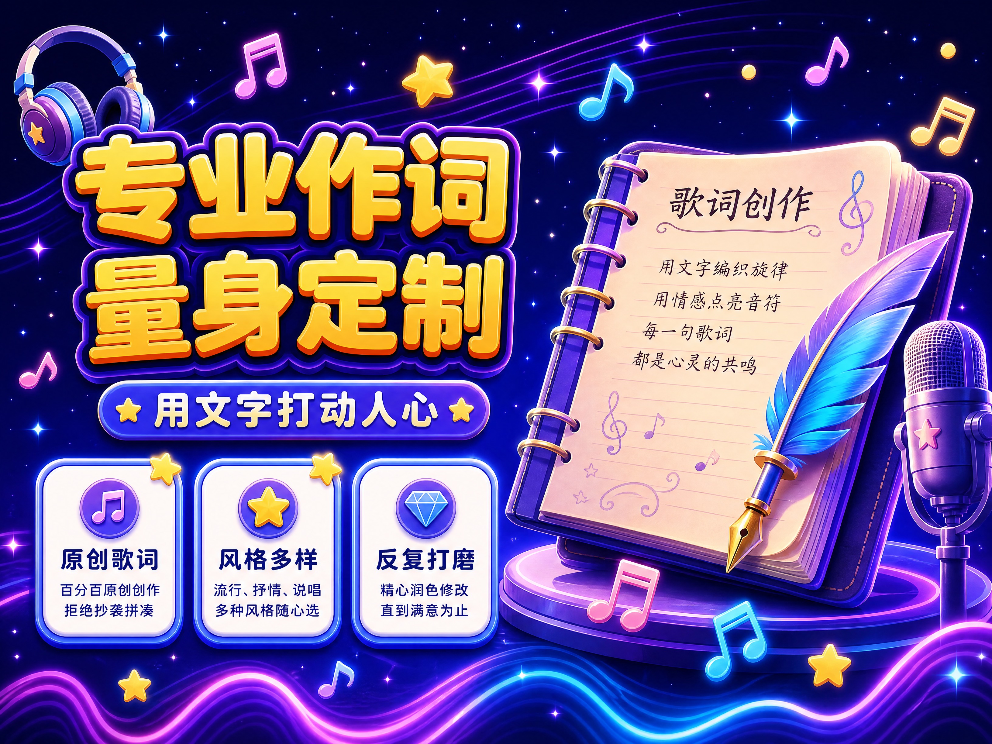 [商品] 使用【图1】【图2】音乐制作服务参考风格；保留梦幻紫… - 图片创意预览