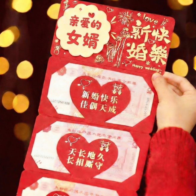将文字改为亲爱的女婿，生成高清图预览效果