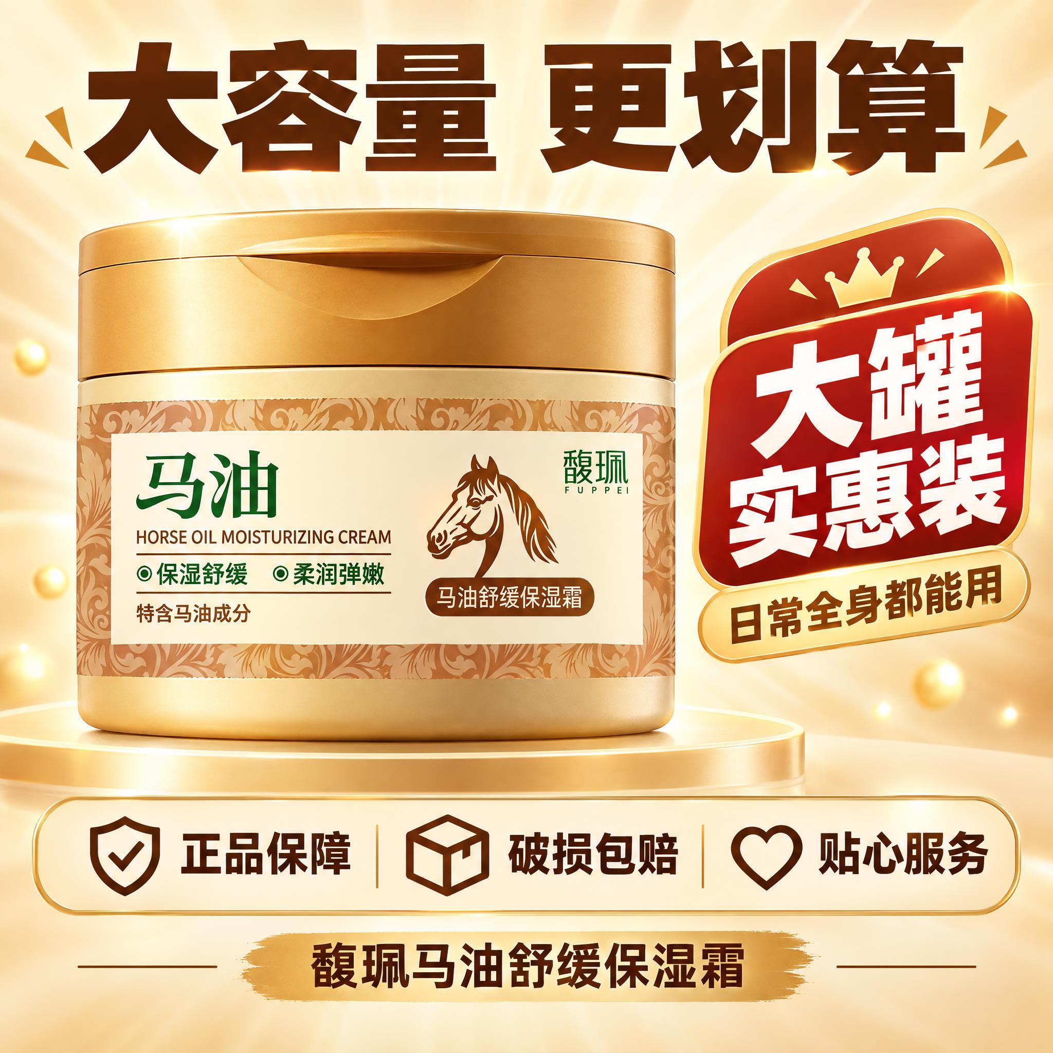 [主图-5] 馥珮马油舒缓保湿霜 促销性价比图 大容量实惠装。… - 图片创意预览