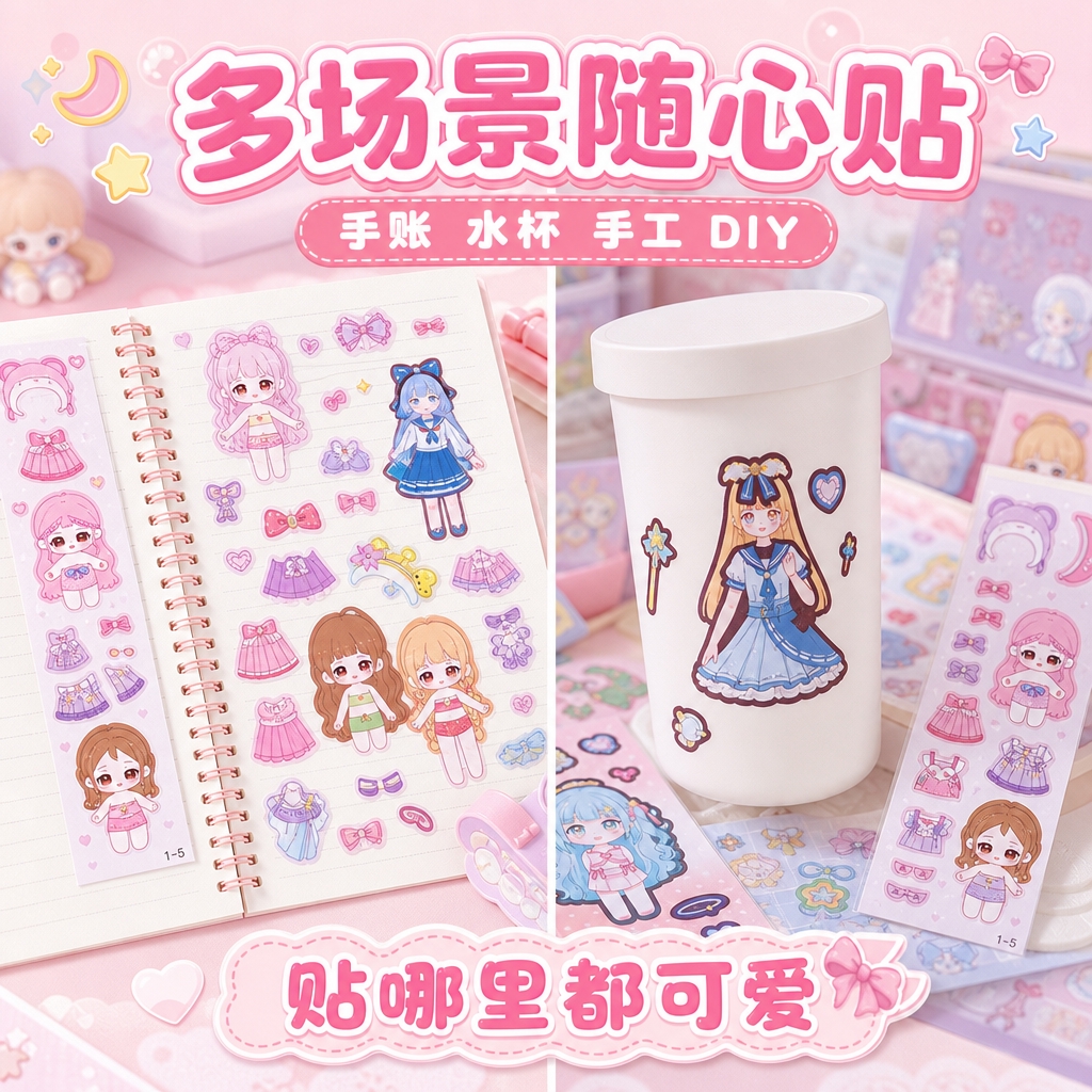 1:1 正方形电商主图，8K 高清商业摄影，甜美可爱软萌少女风… - 图片创意预览