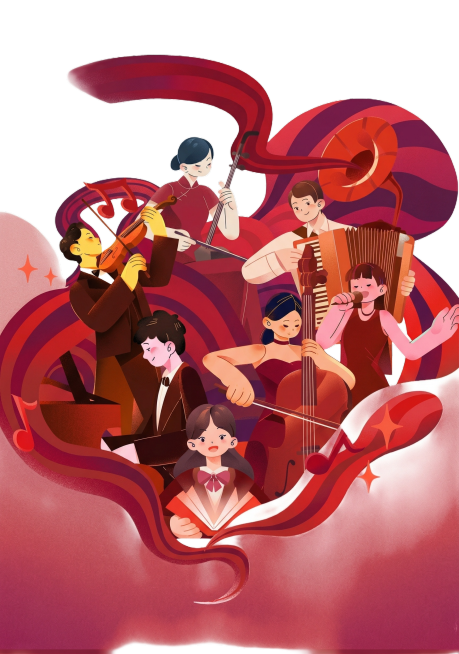 换成红色系预览效果