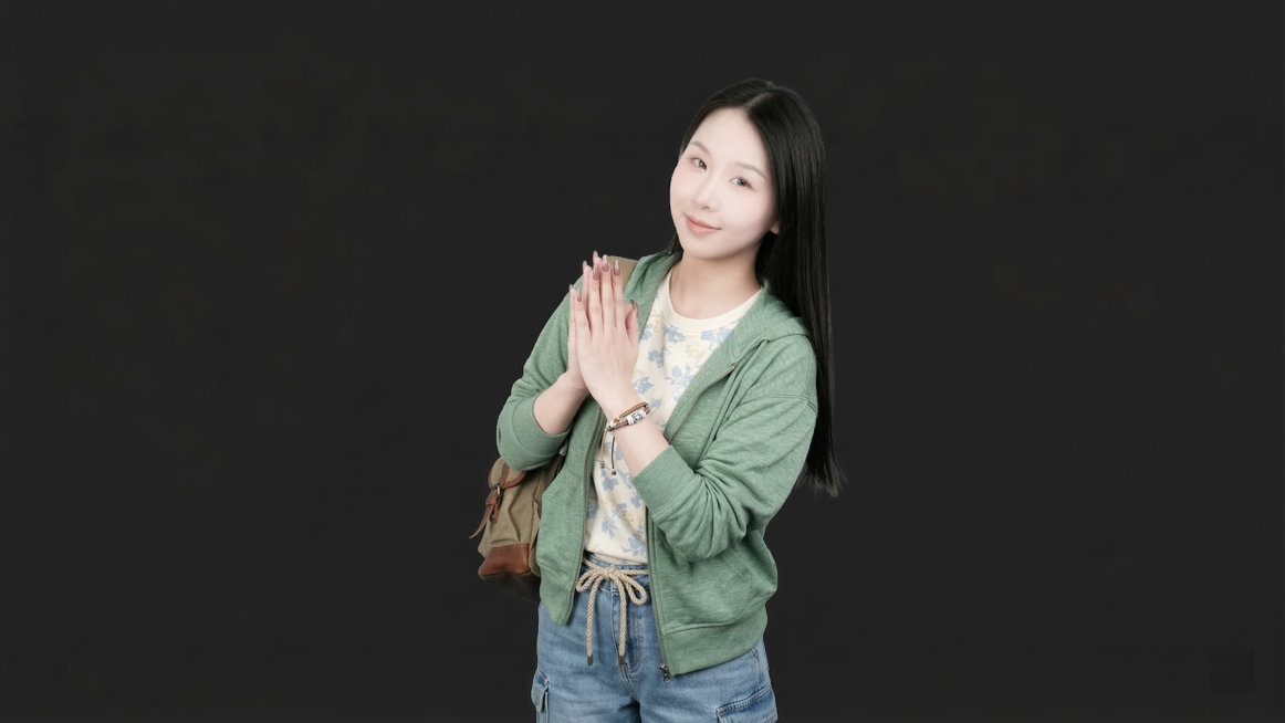 将图中的人物的服饰换成春天的服装  偏轻松 户外 活力的风格 肢体动作面部表情都不变预览效果