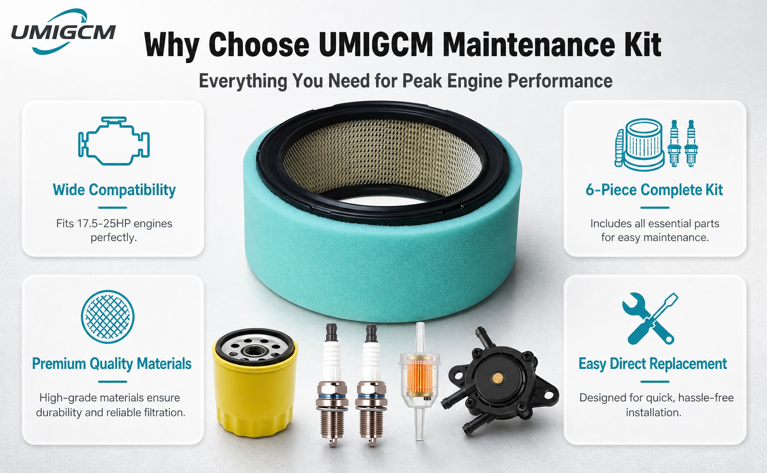[商品] 使用【图1】UMIGCM发动机维护套件；保留全部6件… - 图片创意预览