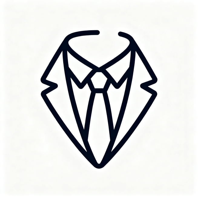 设计一个简约大气的男装电商品牌LOGO，线条流畅时尚，适合作为电商平台标识，体现休闲商务男装风格预览效果
