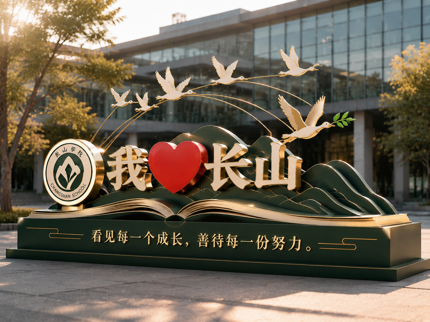 基于参考图优化：1. 大雁造型更灵动自然，姿态各异更生动，其中… - 图片创意预览