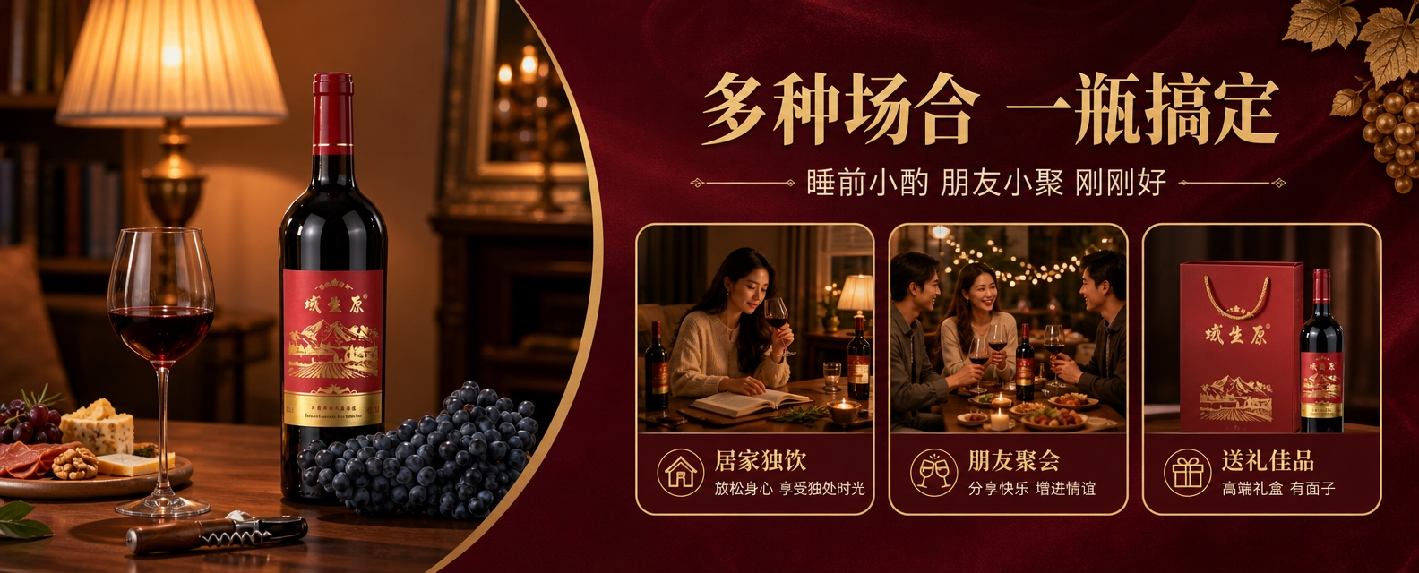 [商品] 使用【图8】域生原干红葡萄酒单瓶+葡萄图；保留瓶身酒… - 图片创意预览