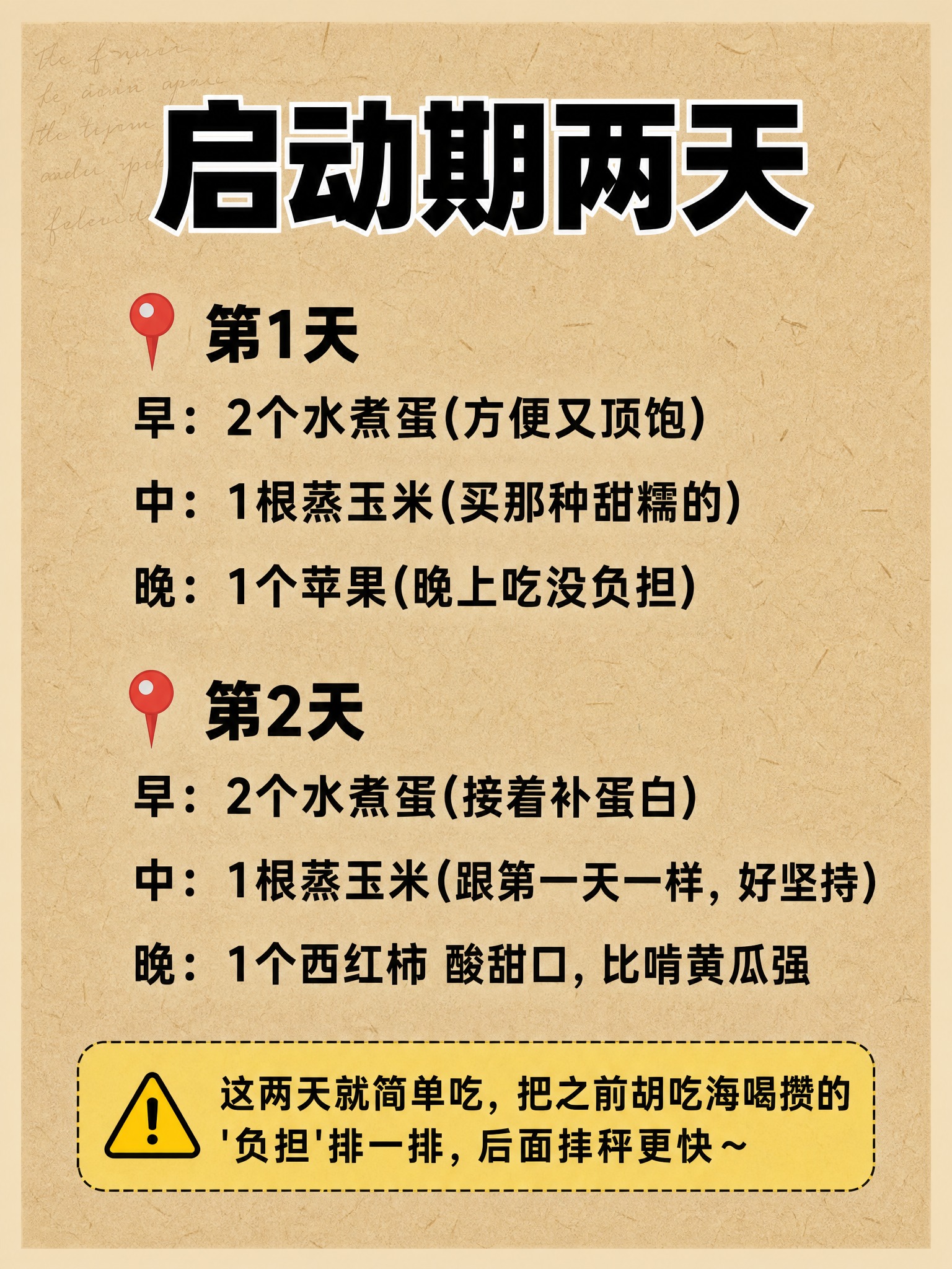 竖版3:4小红书减脂科普内页，牛皮纸黄色#D4B896背景，带… - 图片创意预览