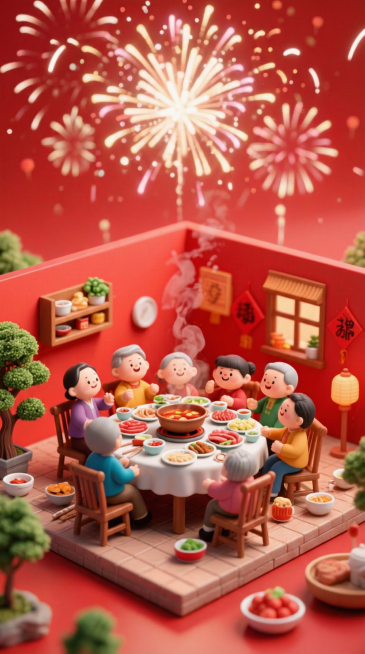 红色喜庆背景预览效果