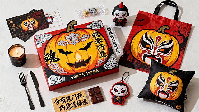 万圣节包装设计，万圣节包装，品牌VI