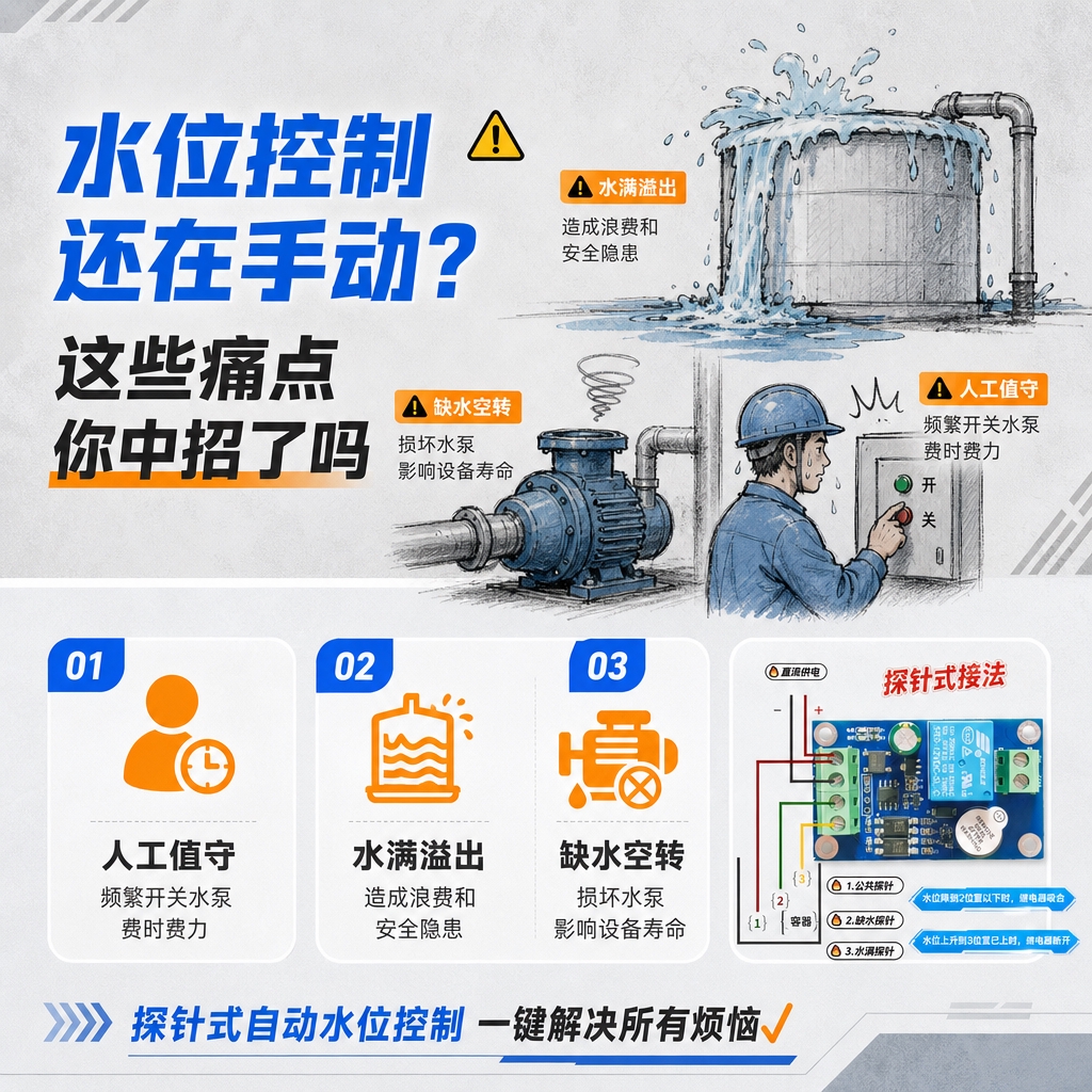 [商品] 本页为痛点场景页，无需产品主图；使用【图2】中的水位… - 图片创意预览