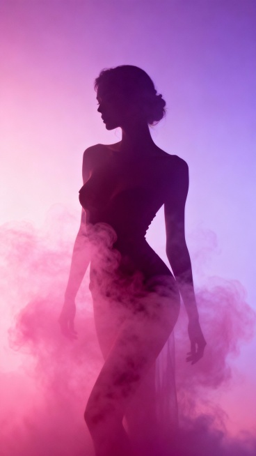 性感人物系列朦胧感人物剪影预览效果