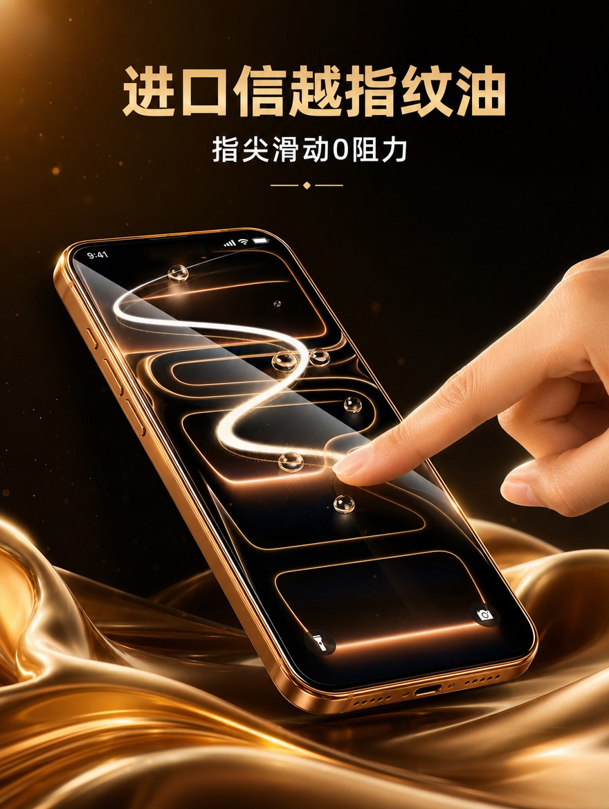 [商品] 使用【图1】中的手机钢化膜产品；保留手机金色边框、屏… - 图片创意预览