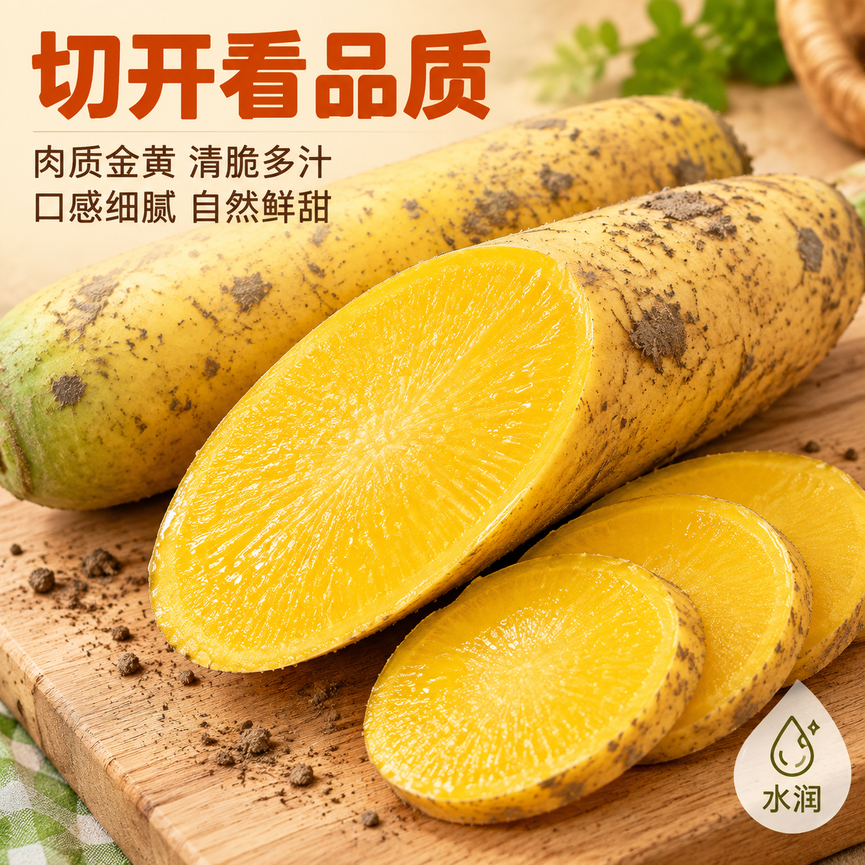 [主图-3] 细节与切面展示，主题：切开看品质 清脆多汁 内里… - 图片创意预览