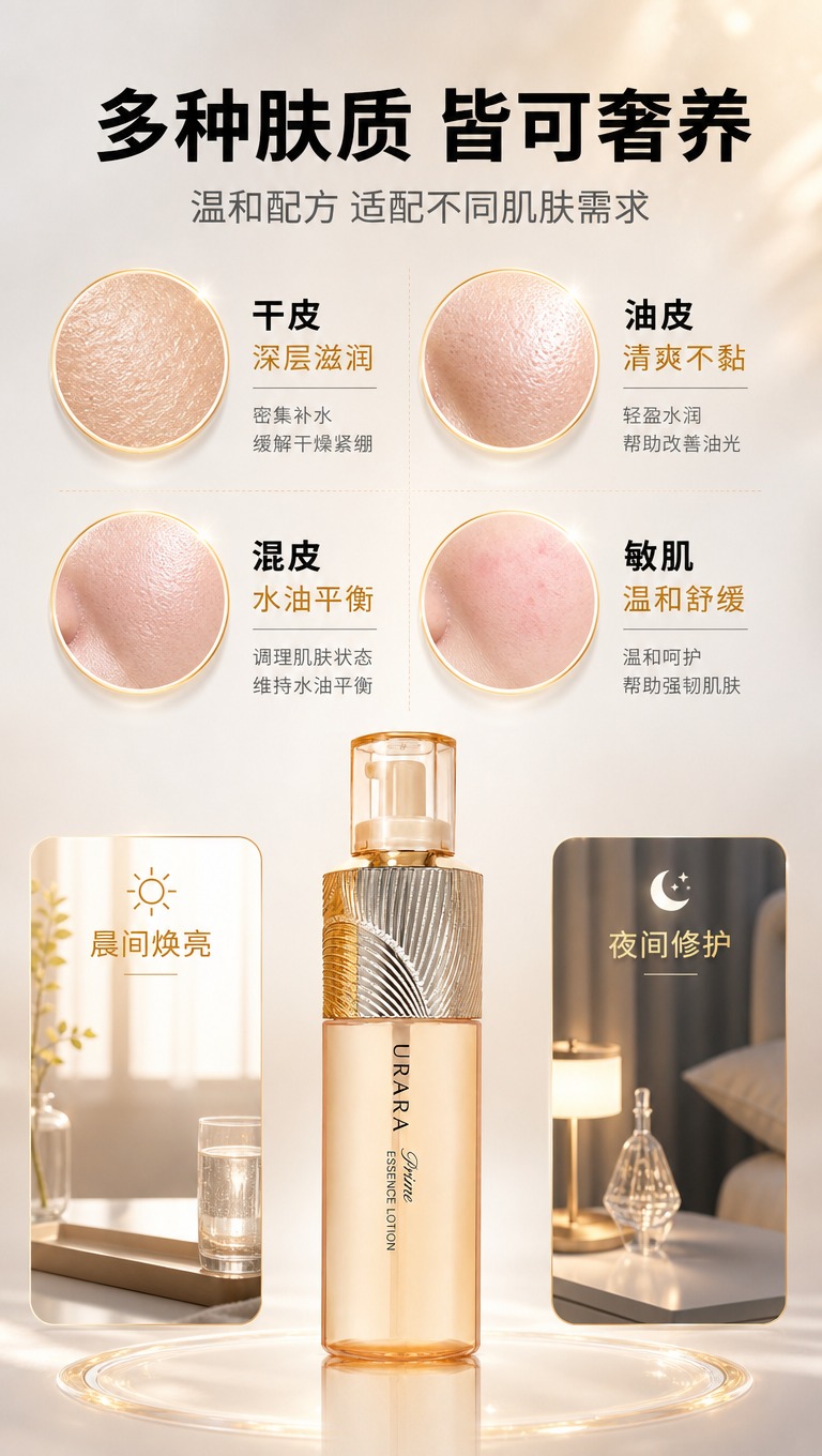 [商品] 使用【图1】URARA悠莱恒采之能精华水；保留透明琥… - 图片创意预览