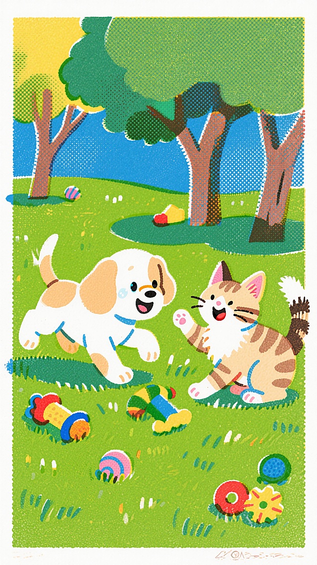 噪点纹理/宠物/童趣