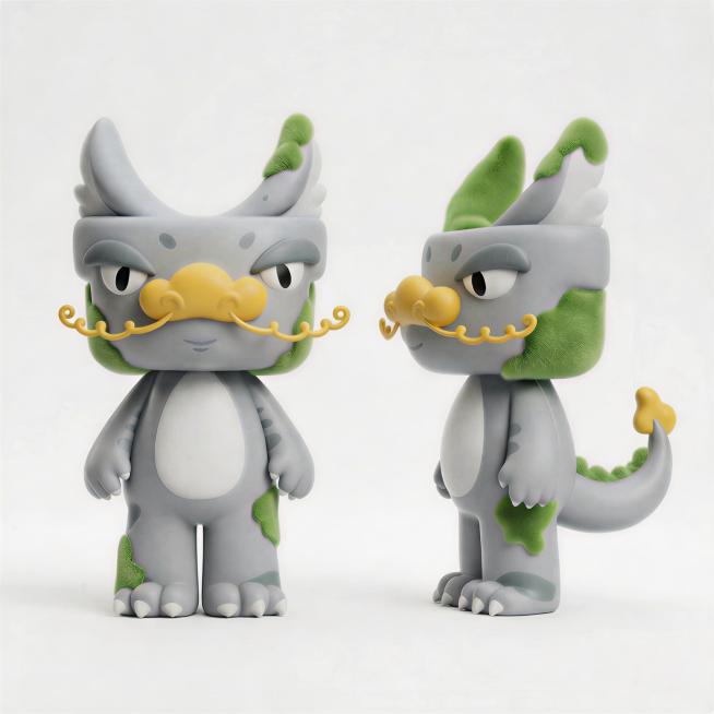 将IP的胡须质感修改为和鼻子一致的哑光质感预览效果