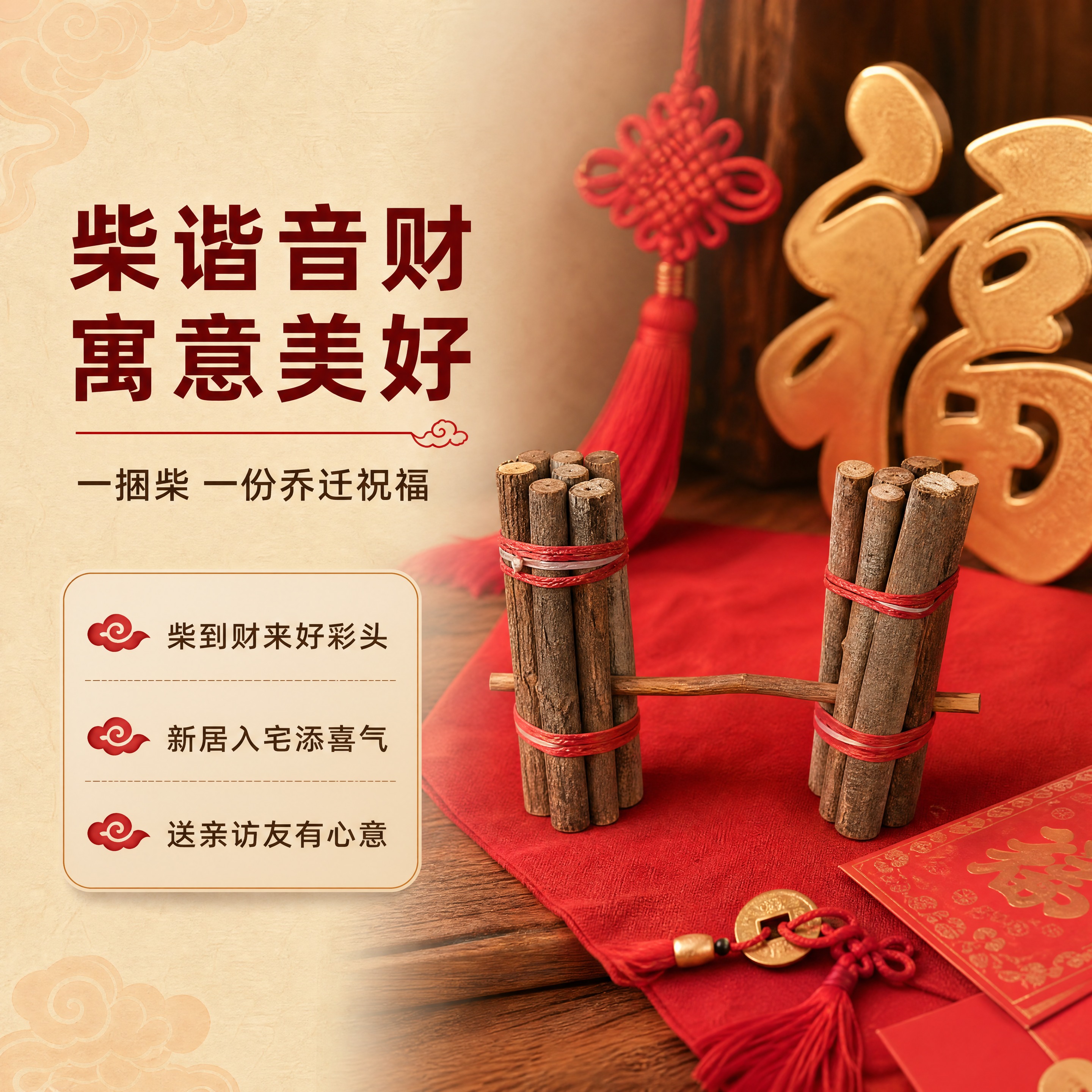 [商品] 使用【图1】红绳捆扎款小捆柴摆件；保留木质枝干、红绳… - 图片创意预览