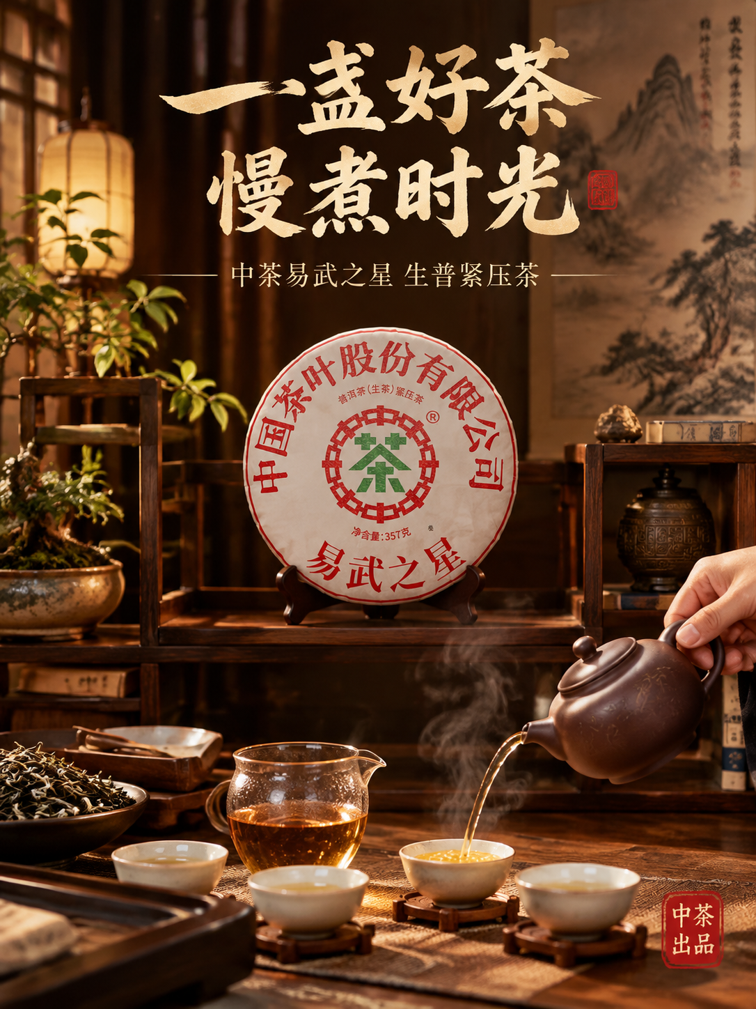 [主图-4 750x1000] 品茗场景 沉浸式茶室 中茶易武… - 图片创意预览
