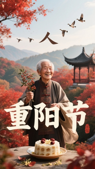 重阳节海报预览效果