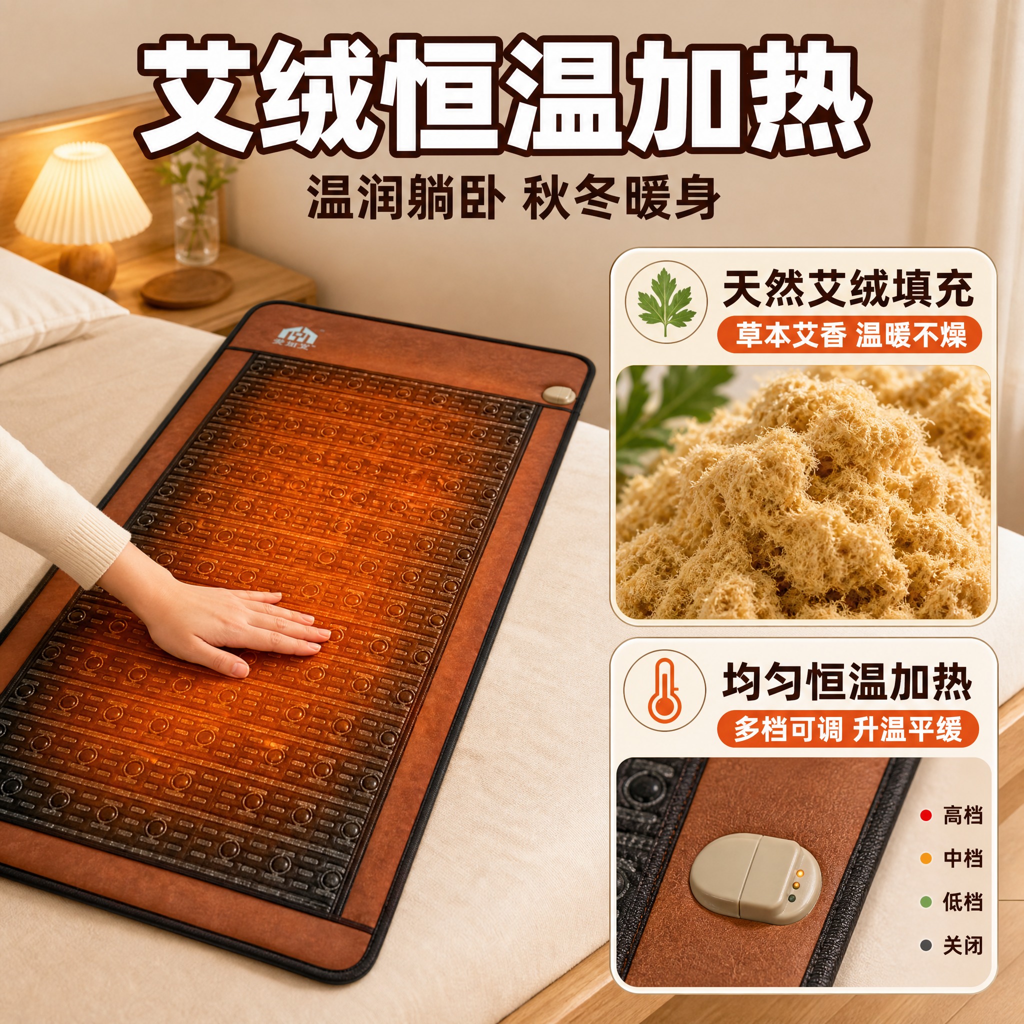 [主图-2] 主题：艾绒填充+恒温加热卖点展示，核心任务是证明… - 图片创意预览