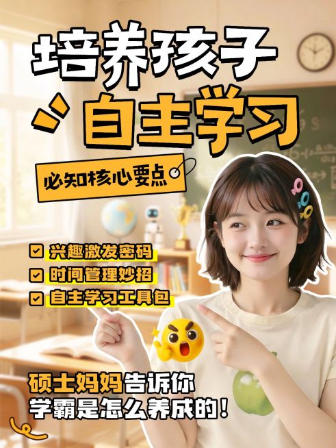 吸睛设计教育培训小红书封面模板预览效果