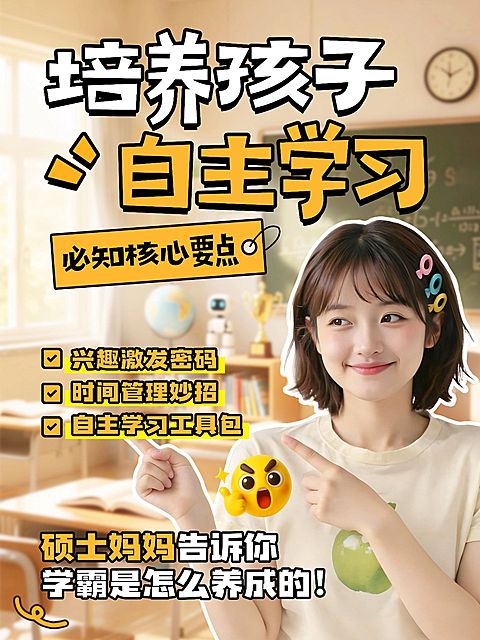 吸睛设计教育培训小红书封面模板
