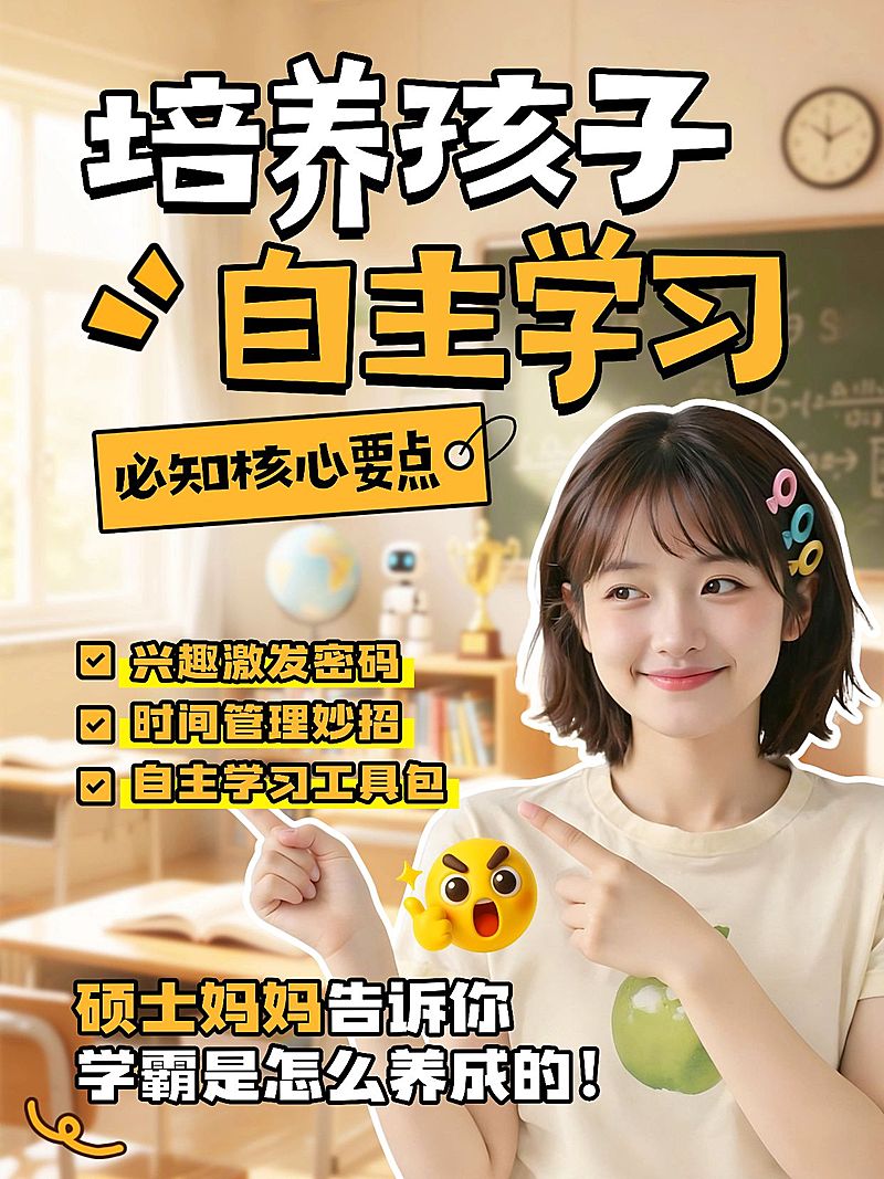 吸睛设计教育培训小红书封面模板