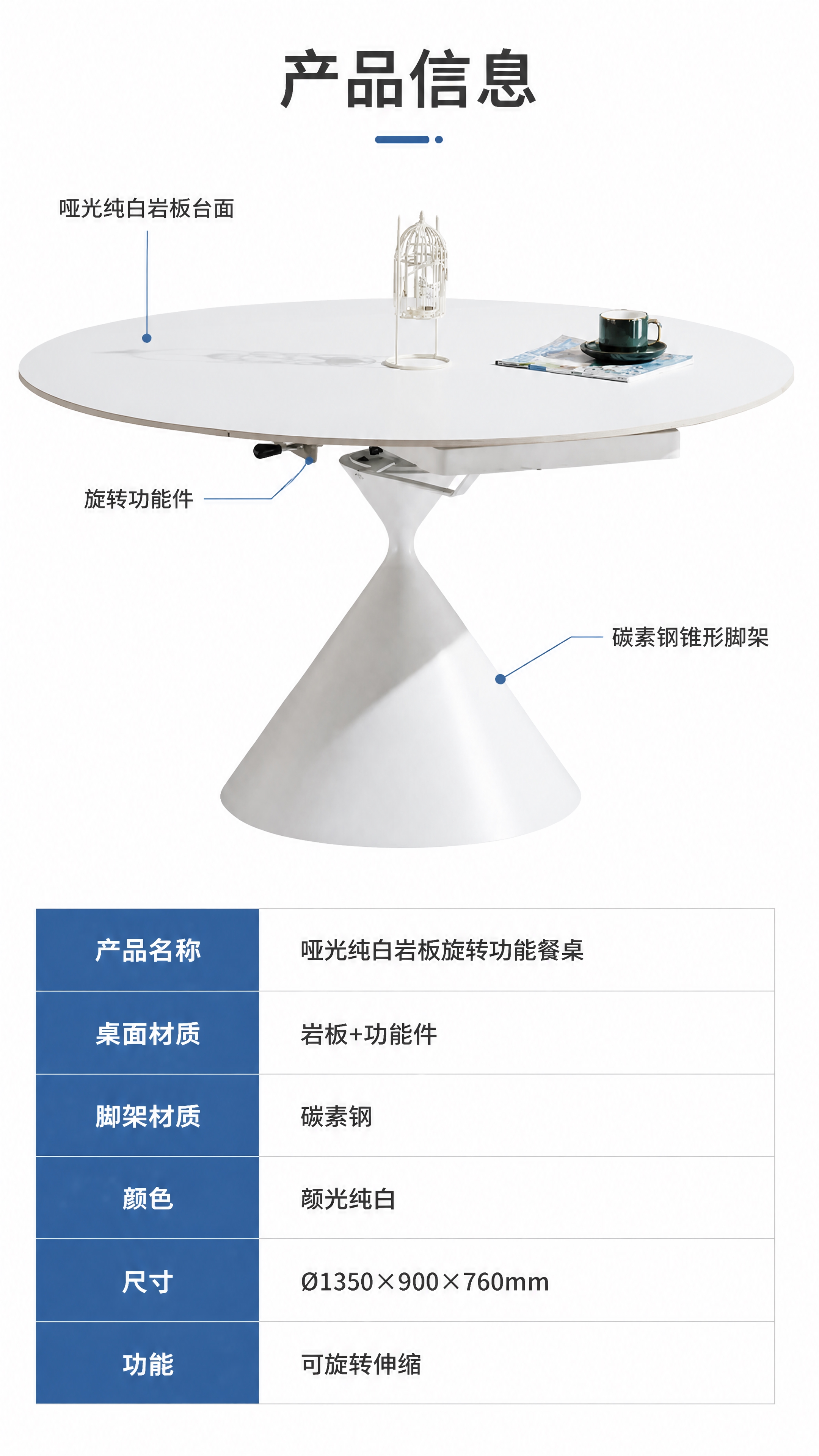 [第8张] 产品信息页-规格参数与细节标注。本张使用【图1】作… - 图片创意预览