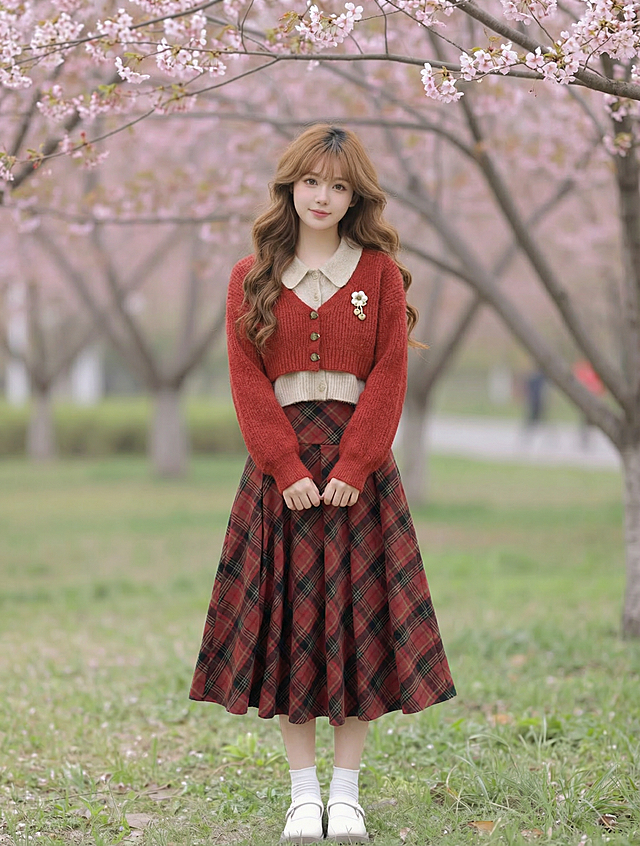 图1人物穿搭融入图2穿搭展示中