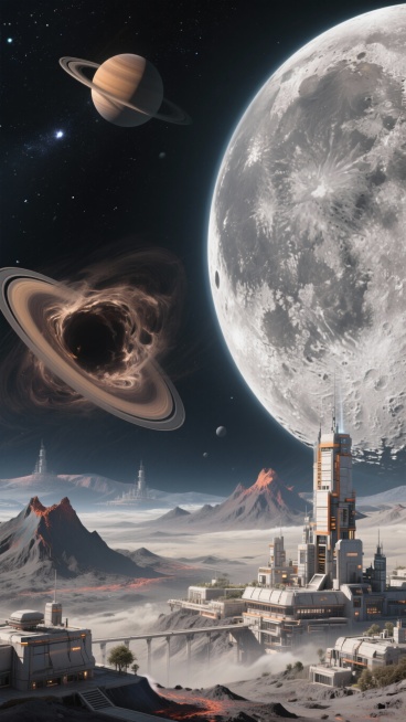 帮我生成20张关于月亮或者星球的图片预览效果