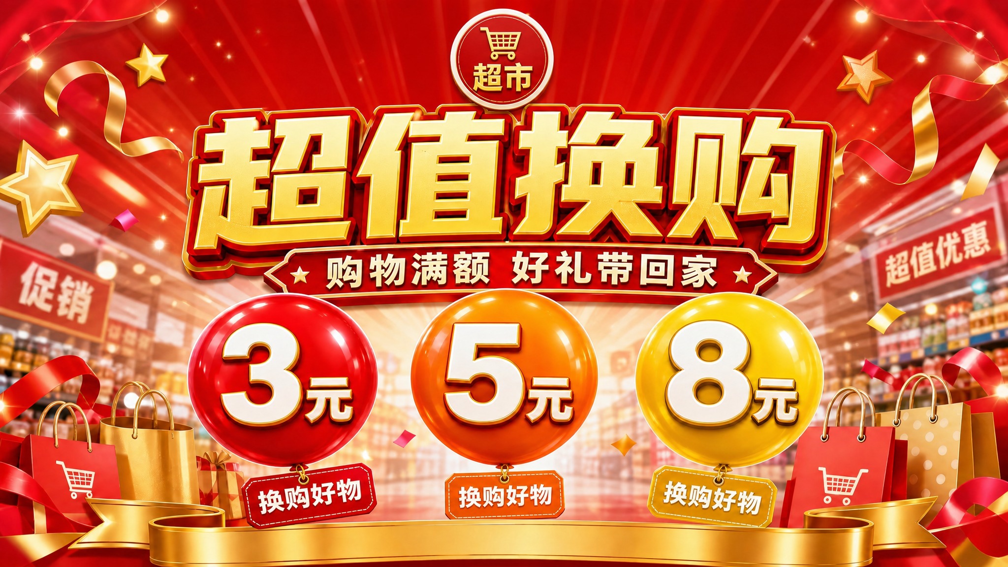 超值换购 超市 - 图片创意预览