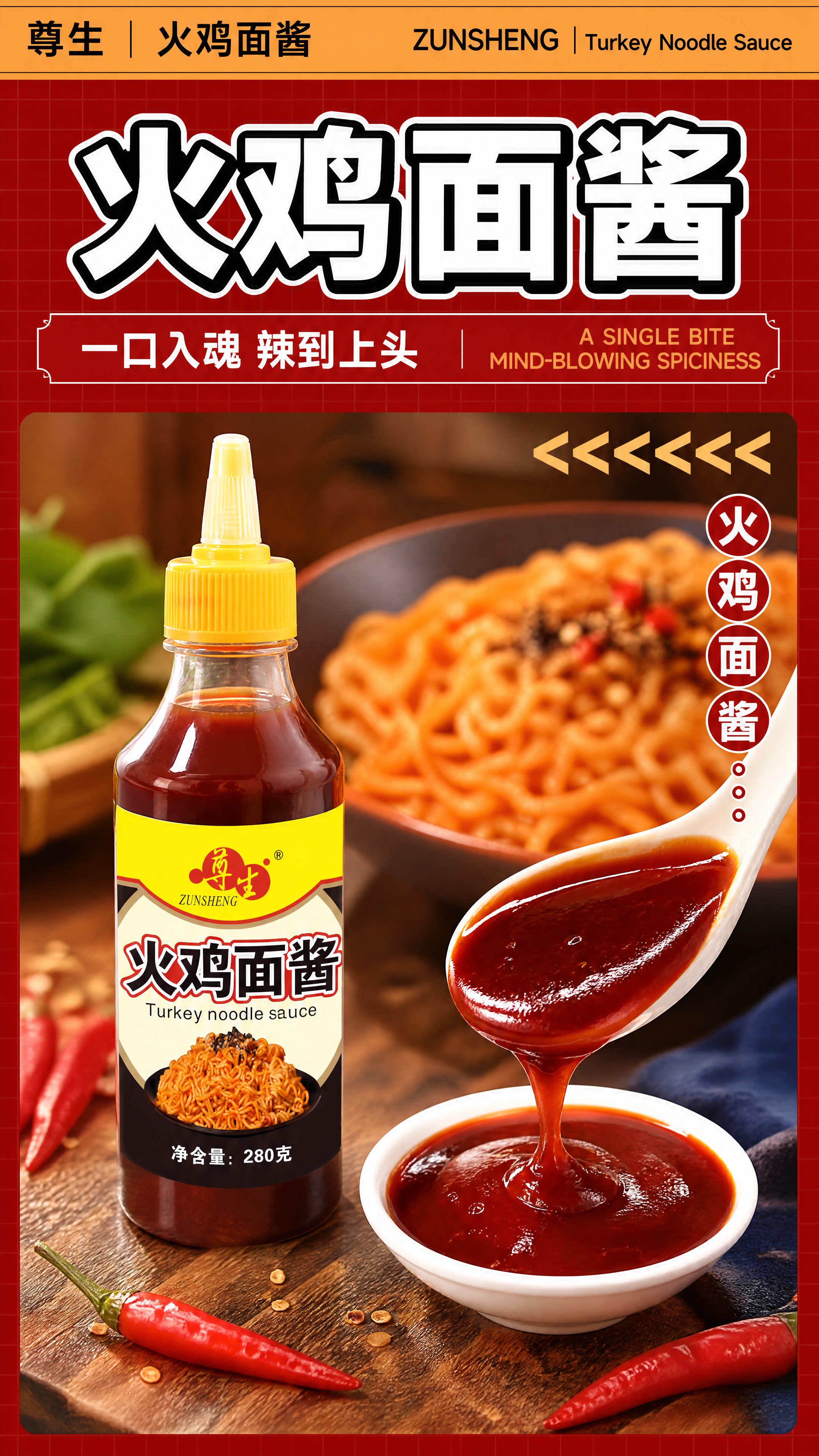 [商品] 使用【图1】尊生火鸡面酱挤压瓶；保留透明瓶身、黄色尖… - 图片创意预览