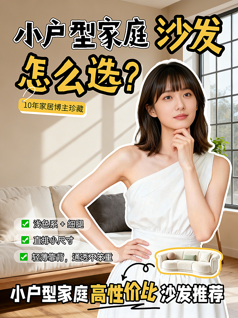 小户型家庭高性价比沙发推荐