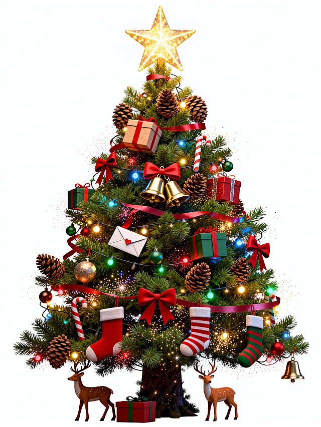 一键随机生成经典的圣诞树，实在爱不释手，抽卡根本挺不下来，太好看啦！