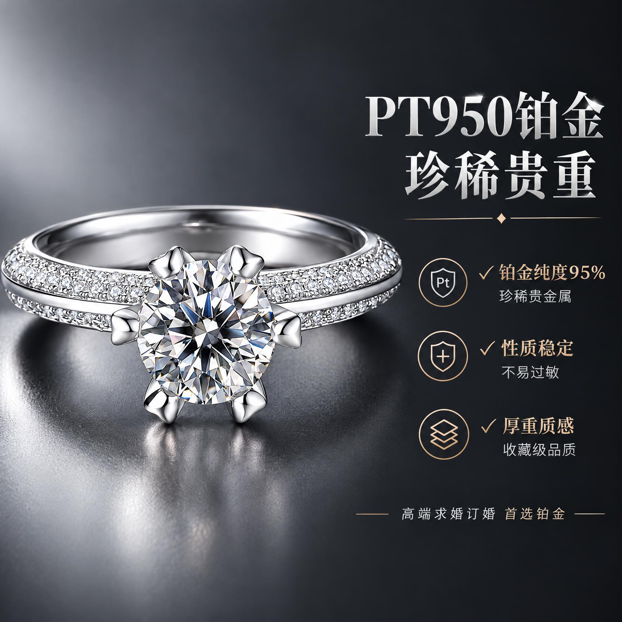[主图-2 PT950铂金组] 核心亮点 铂金材质价值。 [统… - 图片创意预览