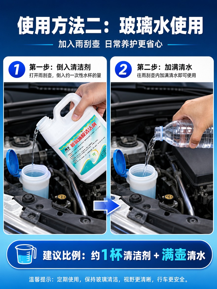 [商品] 使用【图1】玻璃油膜清洁剂白色5斤装塑料壶；保留白色… - 图片创意预览